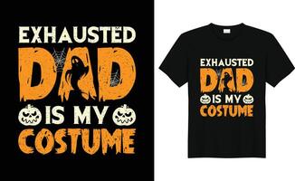Halloween magliette, boho Halloween camicia, zucca, ragno, Halloween maglietta, retrò bello, restare inquietante, saluto carta, manifesto, e boccale design. vettore