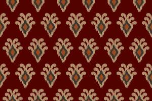 senza soluzione di continuità ikat modello. design per tappeto, sfondo, vestiario, avvolgere, tessuto, coperchio, tessile vettore