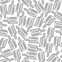 estate scarabocchio senza soluzione di continuità modello con ghiaccio creme vettore