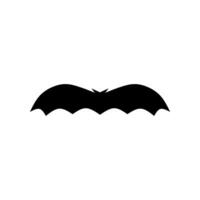 pipistrello logo design concetto vettore illustrazione. pipistrello silhouette. stampabile modello. pipistrello icona isolato su bianca. spaventoso nero orrore pipistrello grafico.