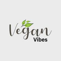 vegano vibrazioni tipografia maglietta design vettore