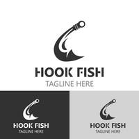 gancio pesca logo semplice e moderno Vintage ▾ rustico vettore design stile modello illustrazione