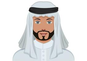 musulmano maschio personaggio vettore illustrazione isolato su bianca sfondo
