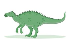 iguanodon dinosauro cartone animato personaggio vettore illustrazione
