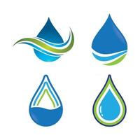 immagini del logo goccia d'acqua vettore