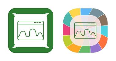 pagina web statistica vettore icona