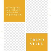 moda vendita sconto social media post moderno stile minimalista vettore