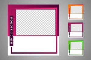 adatto per modelli di post sui social media e annunci web o Internet. vettore