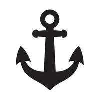 ancora vettore icona logo barca simbolo pirata timone nautico marittimo illustrazione grafico semplice scarabocchio design