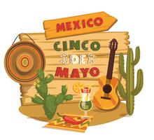 Cinco de Mayo. Illustrazione vettoriale