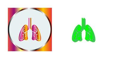 polmoni vettore icona