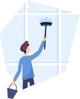 pulizia delle finestre, servizio di pulizia delle finestre vettore