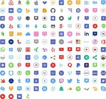 popolare sociale media icone o logo impostato collezione. Facebook, instagram, cinguettio, Youtube, Pinterest, comportamento, Google, linkin, WhatsApp. editoriale ridimensionabile vettore illustrazione design.