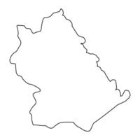 barda quartiere carta geografica, amministrativo divisione di azerbaigian. vettore