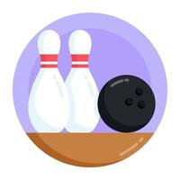 gioco di bowling vettore