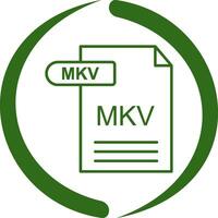 mkv vettore icona