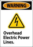 avvertimento cartello alto elettrico energia Linee vettore