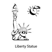 di moda libertà statua vettore