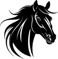 cavallo, minimalista e semplice silhouette - vettore illustrazione