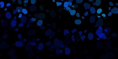 sfondo vettoriale blu scuro con forme casuali.