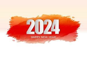 contento nuovo anno 2024. festivo realistico decorazione. celebrare 2024 festa vettore