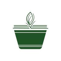 partire verde crescita sostenibile logo icona concetto design vettore illustrazione