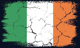 gratuito vettore piatto design grunge Irlanda bandiera sfondo