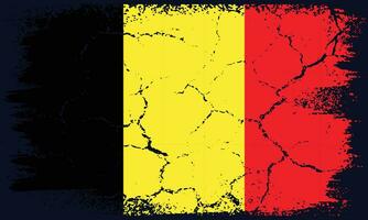 gratuito vettore piatto design grunge Belgio bandiera sfondo