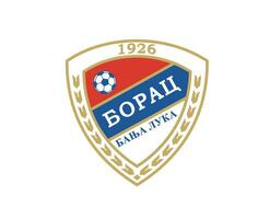 borac banja luca club logo simbolo bosnia erzegovina lega calcio astratto design vettore illustrazione