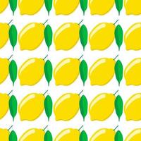 illustrazione sul tema grande limone giallo senza cuciture colorato vettore