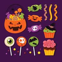 contento Halloween collezione vettore