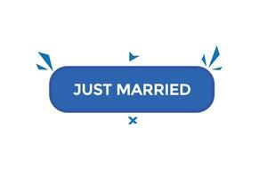 nuovo appena sposato moderno, sito web, clic pulsante, livello, cartello, discorso, bolla striscione, vettore