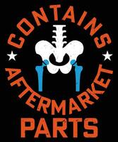 contenere aftermarket parti vettore e tipografia design