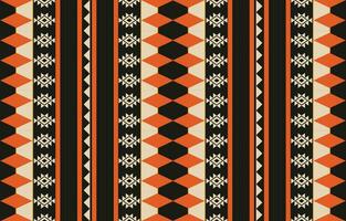 etnico astratto ikat arte. azteco ornamento Stampa. geometrico etnico modello senza soluzione di continuità colore orientale. design per sfondo ,tenda, tappeto, sfondo, vestiario, avvolgere, batik, vettore illustrazione.