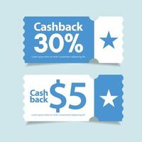 banner modello di disegno vettoriale di cashback.