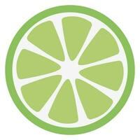 verde agrume fette di Limone. vettore