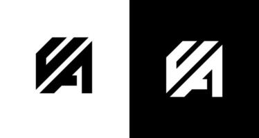 il iniziale lettera un' logo design è moderno e elegante. Questo voluto essere adeguata per quale azienda o marca nome il iniziali inizio insieme a. vettore