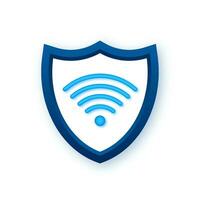 privato Rete icona. sicurezza Wi-Fi Internet e privato Rete. virtuale privato Rete. vettore azione illustrazione