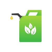 biocarburante scatola metallica vettore icona illustrazione isolato su bianca sfondo.