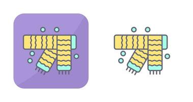 inverno sciarpa vettore icona