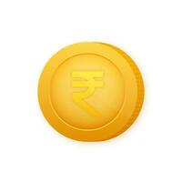 rupia moneta, grande design per qualunque scopi. piatto stile vettore illustrazione. moneta icona