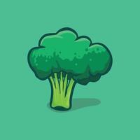 icona di broccoli isolato illustrazione vettoriale