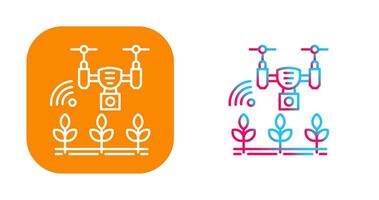 inteligente azienda agricola vettore icona