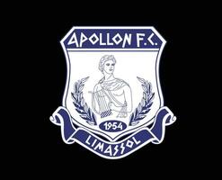 apollon limassol club simbolo logo Cipro lega calcio astratto design vettore illustrazione con nero sfondo