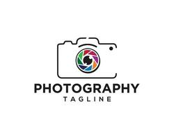 creativo fotografia logo design vettore illustrazione.