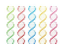 dna filo simbolo. dna genetica. vettore illustrazione