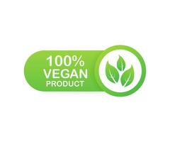 99 per cento vegano Prodotto. salutare cibo etichette con scritta. vegano cibo adesivi. biologico distintivo. lettering naturale. vettore illustrazione.
