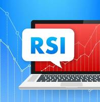 rsi parente forza indice acronimo. attività commerciale concetto. vettore illustrazione.