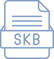 skb file formato vettore icona