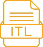 itl file formato vettore icona